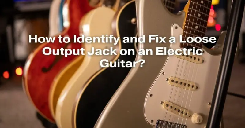 How to Identify and Fix a Loose Output Jack on an Electric Guitar?