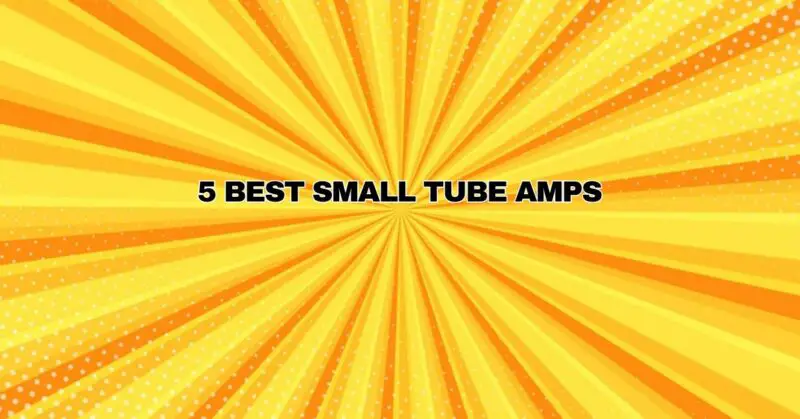 5 Best Small Tube Amps