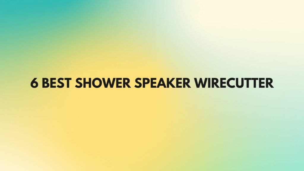 6 Best shower speaker Wirecutter