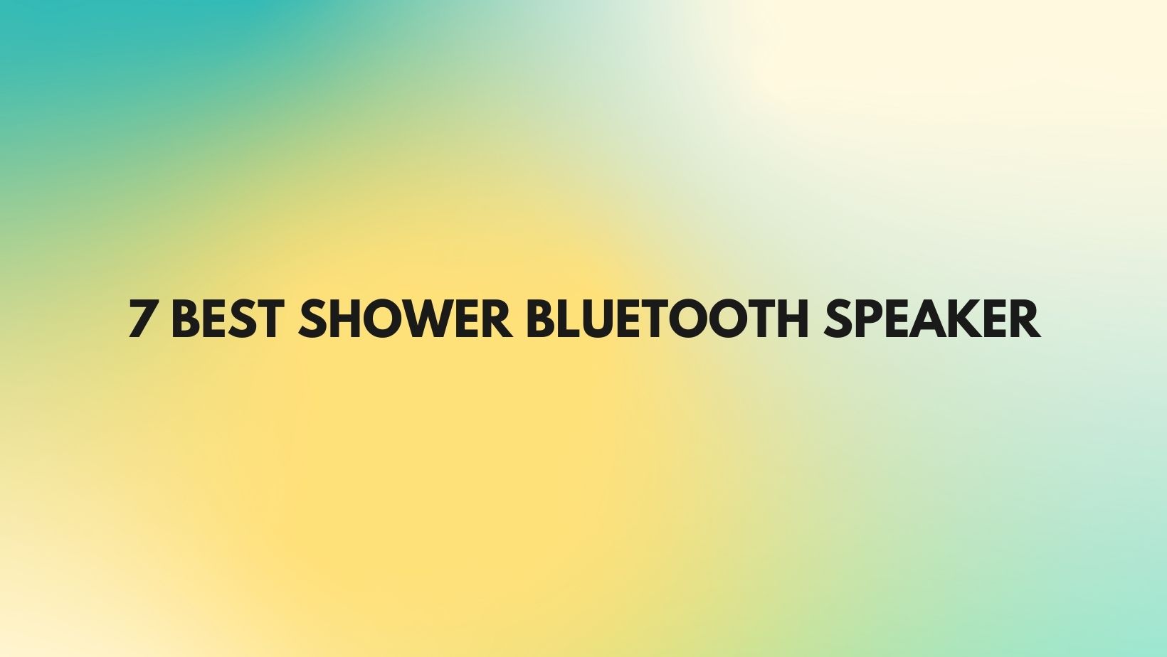 7 Best shower Bluetooth speaker All For Turntables