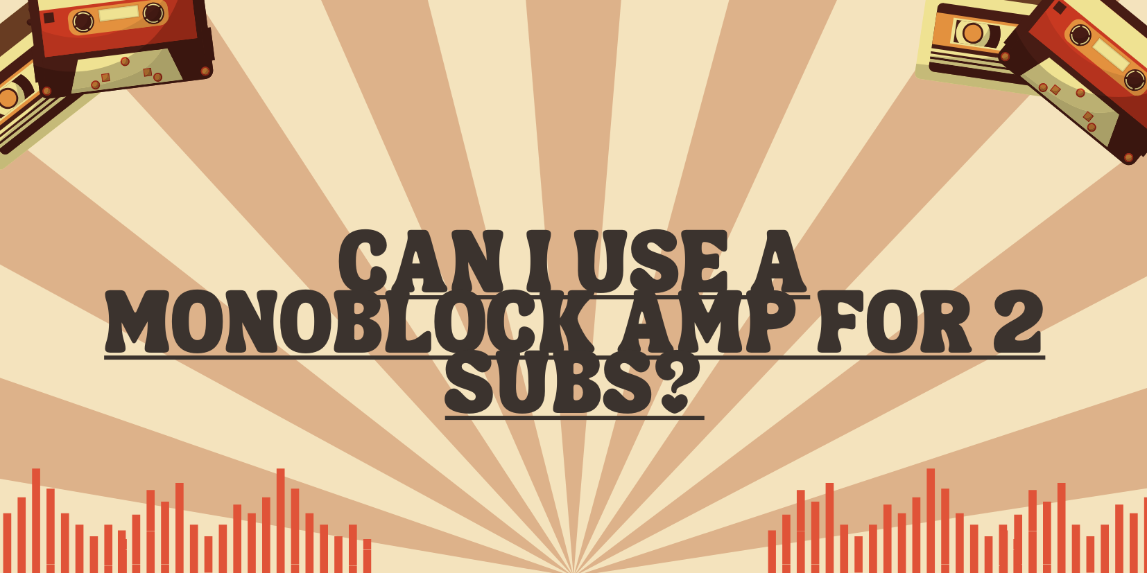 Can I use a monoblock amp for 2 subs? All For Turntables