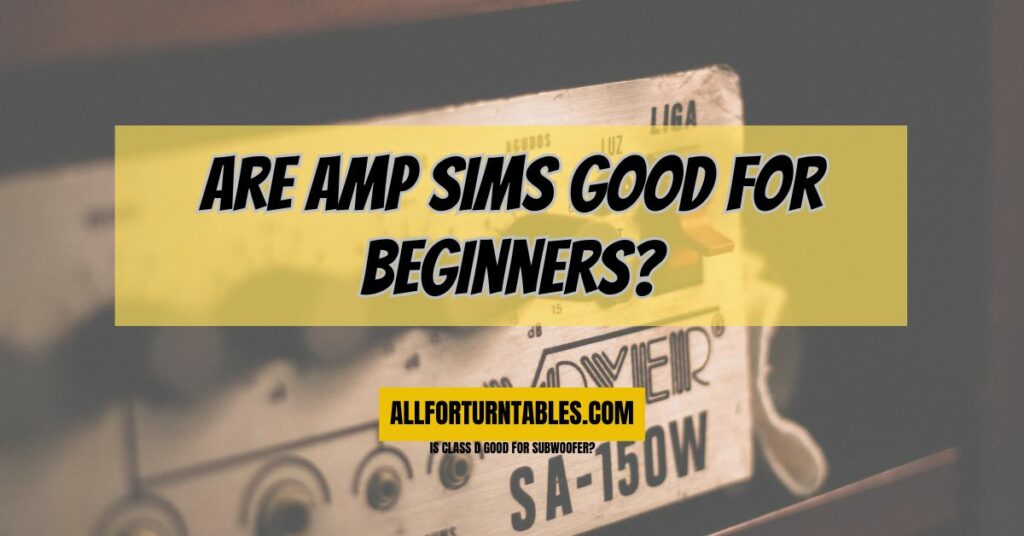 Are amp Sims good for beginners?