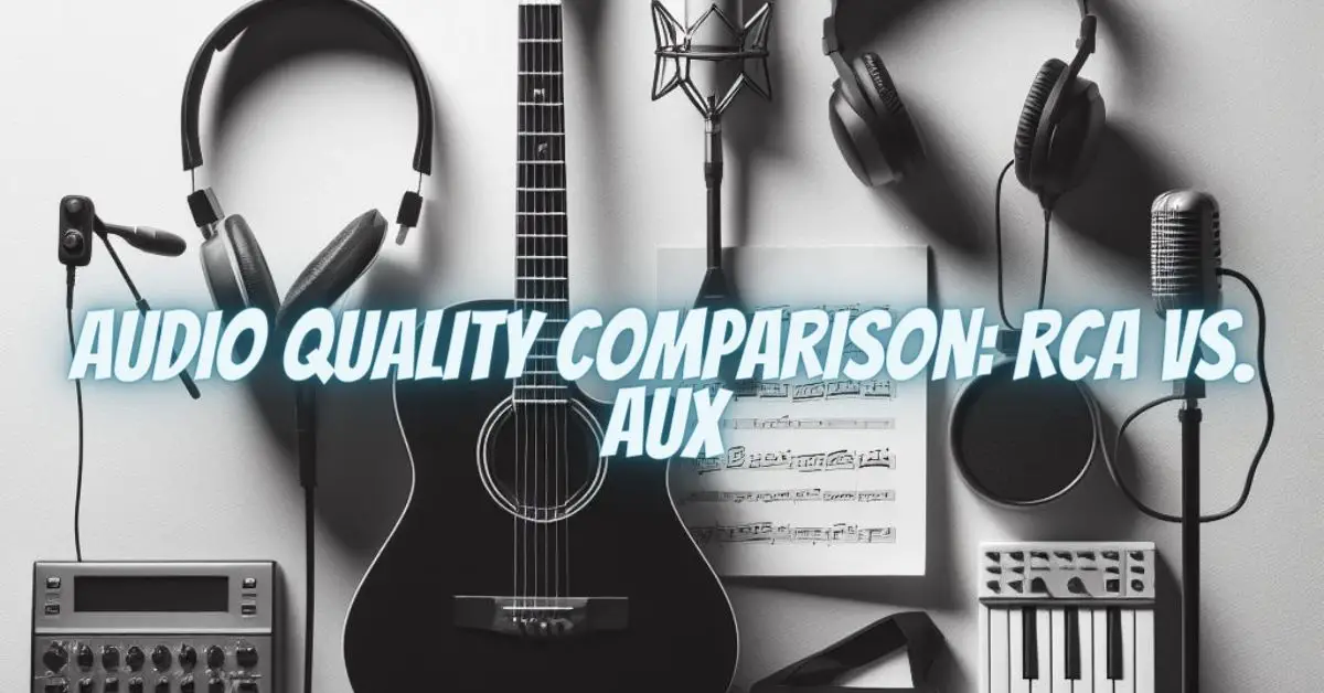Audio Quality Comparison RCA vs. AUX All For Turntables