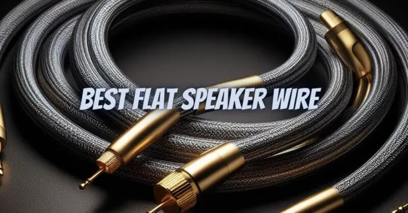Best Flat speaker wire