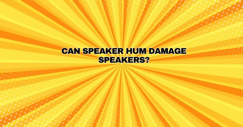 Can speaker hum damage speakers?