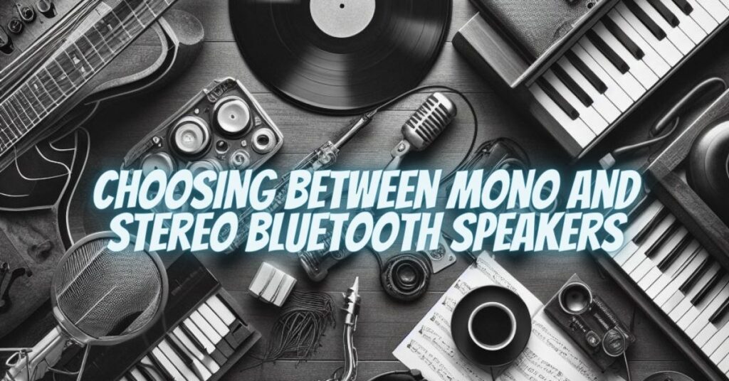 Choosing Between Mono and Stereo Bluetooth Speakers