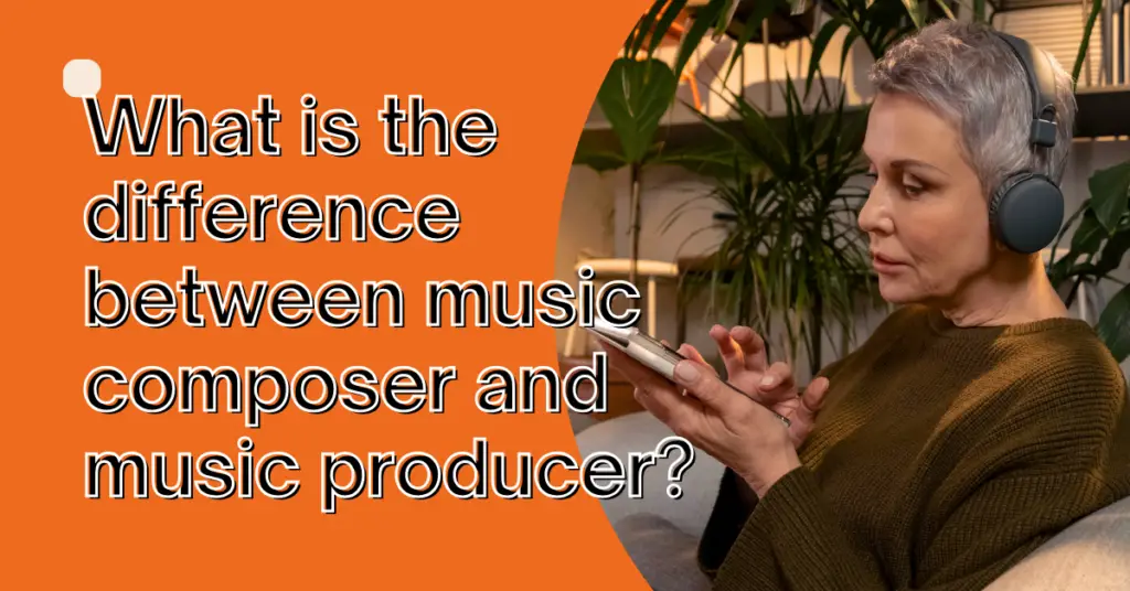 what is the difference between music composer and music producer