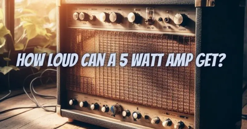 How loud can a 5 watt amp get?
