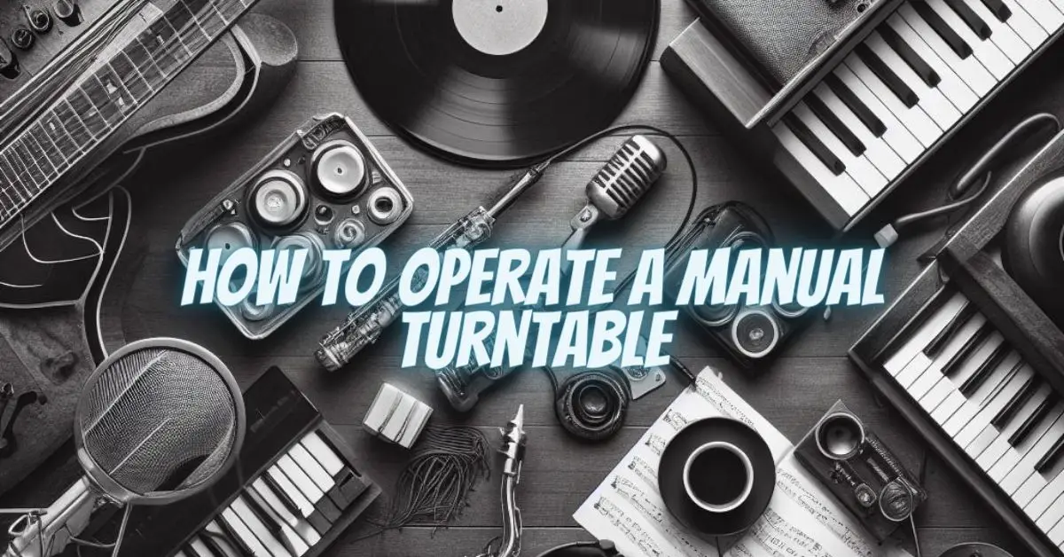 How to Operate a Manual Turntable All For Turntables