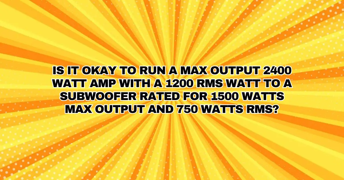 Rms Watts Vs Max Watts What’S The Difference – IDOGEX