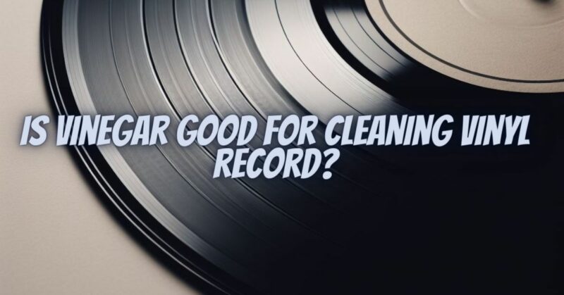 Is vinegar good for cleaning vinyl record?