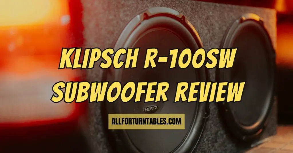 Klipsch R-100SW subwoofer review