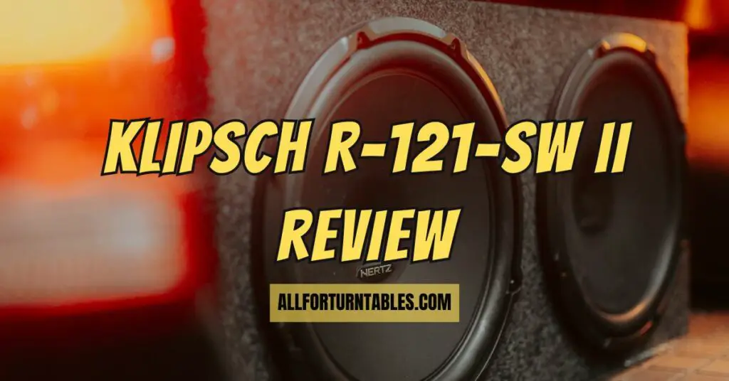 Klipsch R-121-sw II review