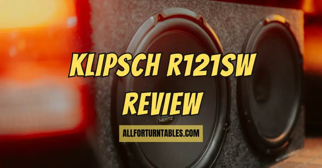 Klipsch R121sw review
