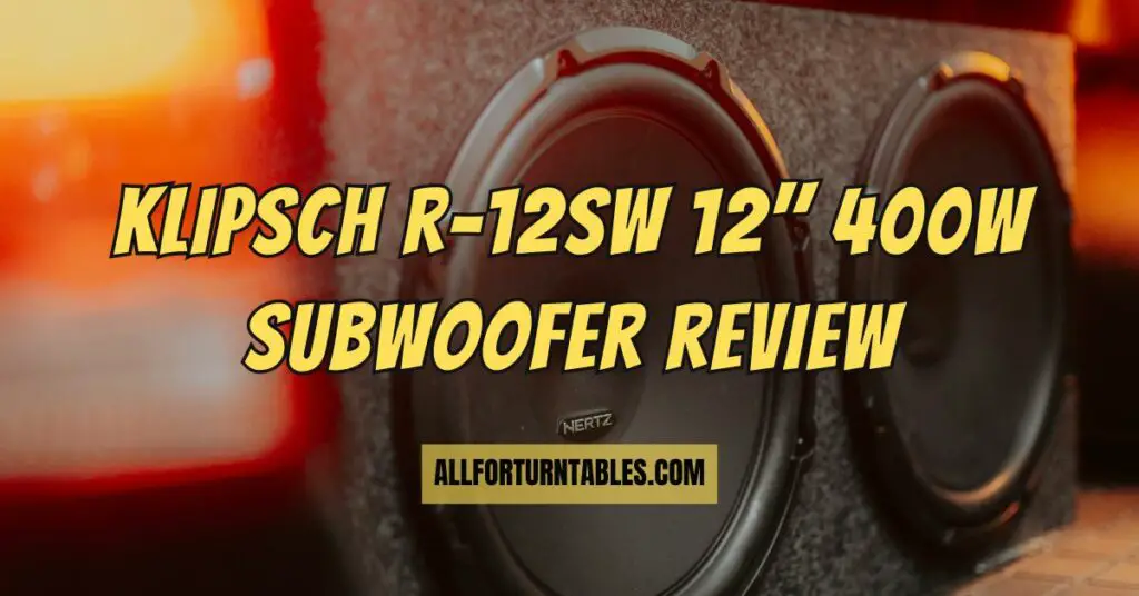 Klipsch r-12sw 12" 400w subwoofer review