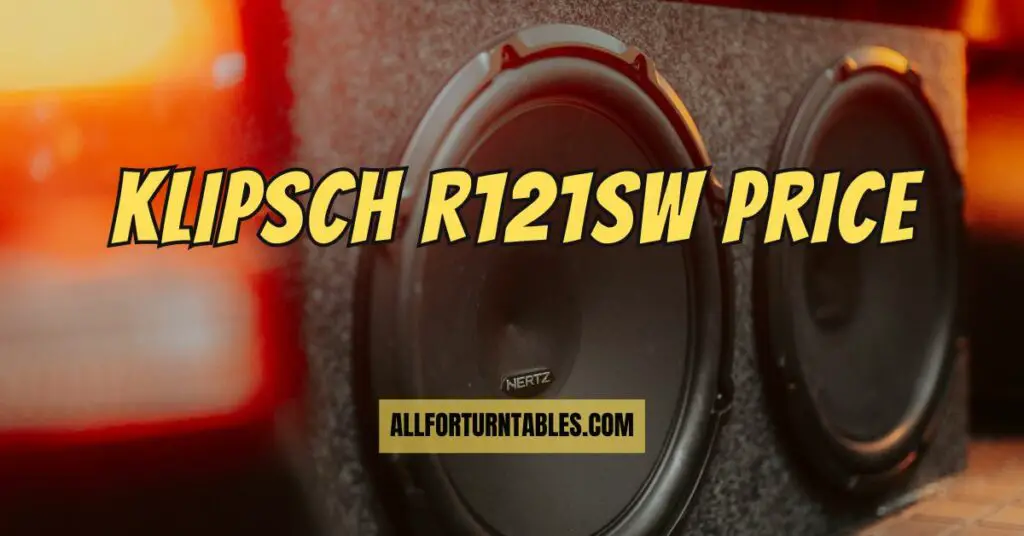 Klipsch R121sw Price