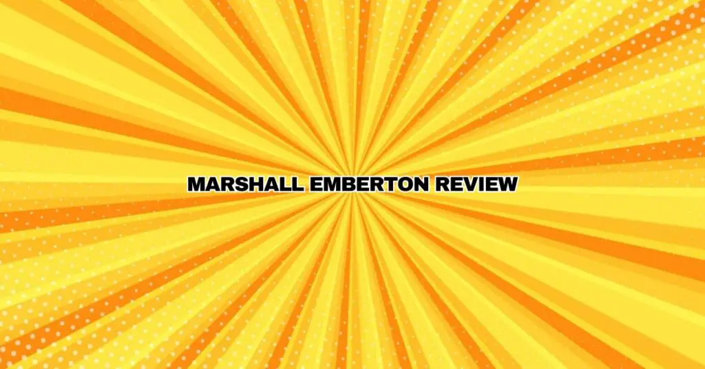 Marshall Emberton Review