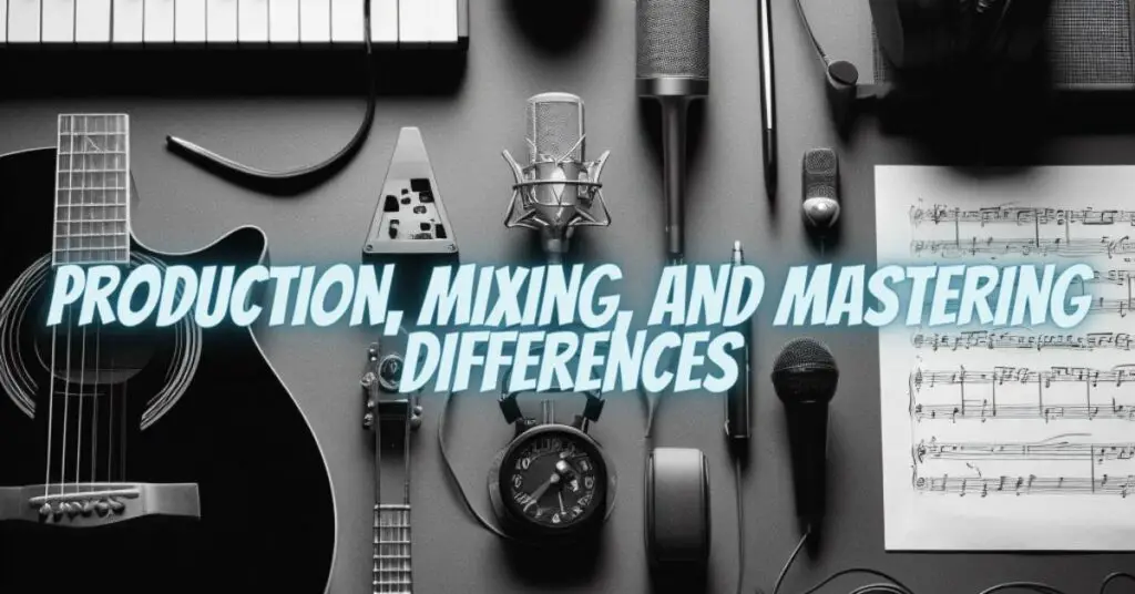 Production, Mixing, and Mastering Differences