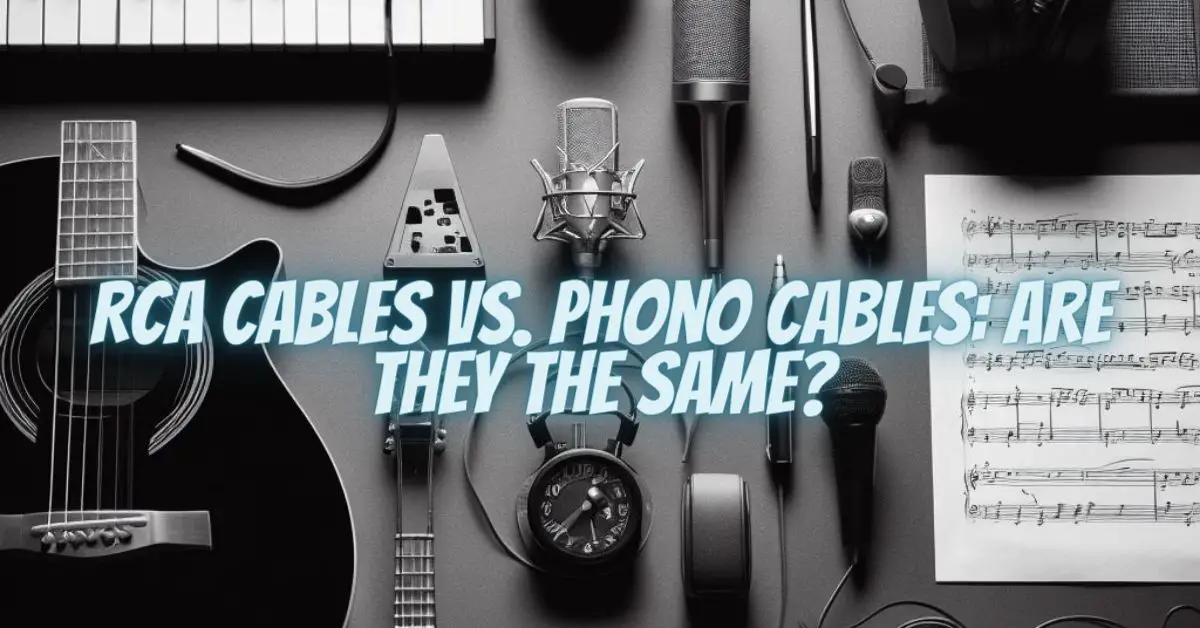 RCA Cables vs. Phono Cables Are They the Same? All For Turntables