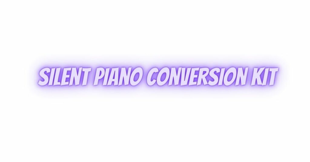 Silent piano conversion kit