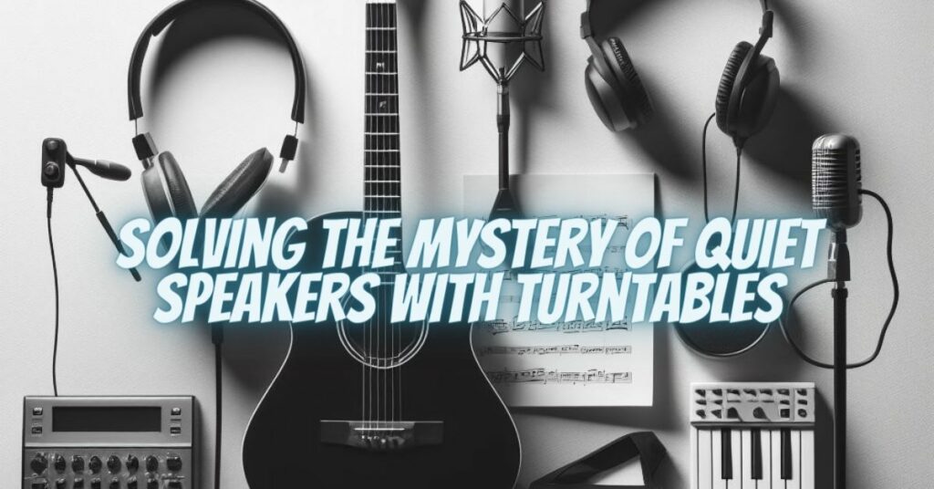 Solving the Mystery of Quiet Speakers with Turntables