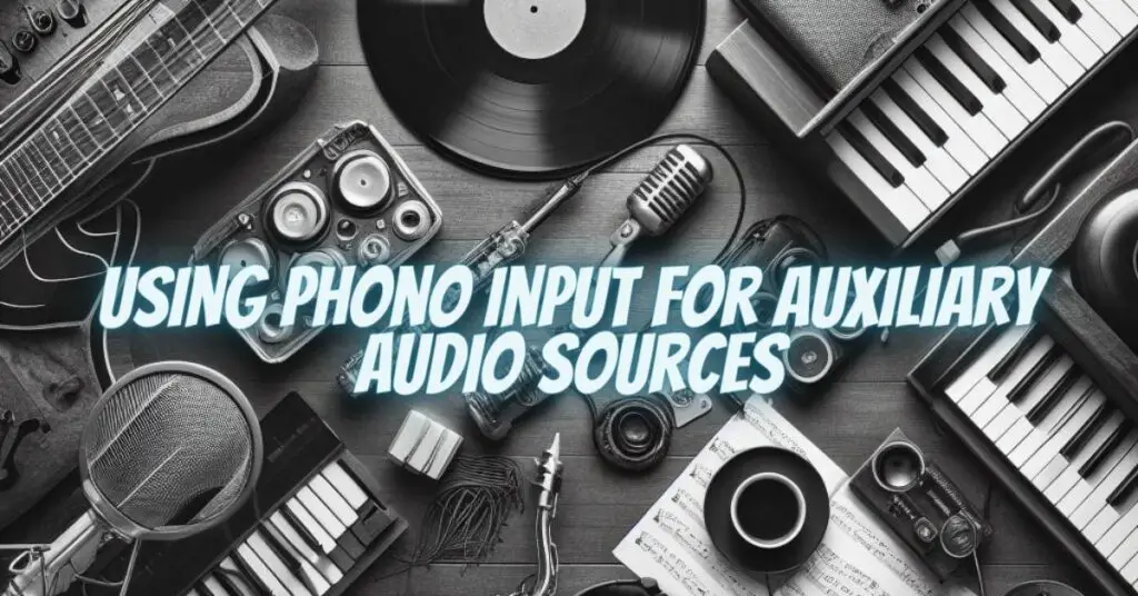 Using Phono Input for Auxiliary Audio Sources