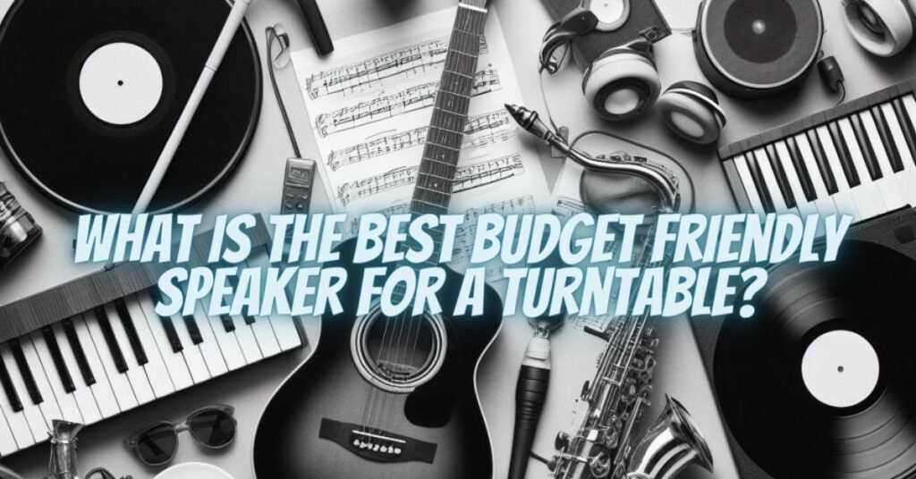 What is the best budget friendly speaker for a turntable?