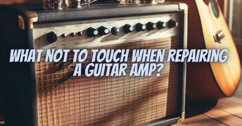 What not to touch when repairing a guitar amp?