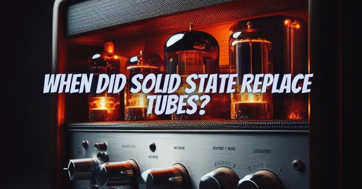 When did solid state replace tubes? All For Turntables
