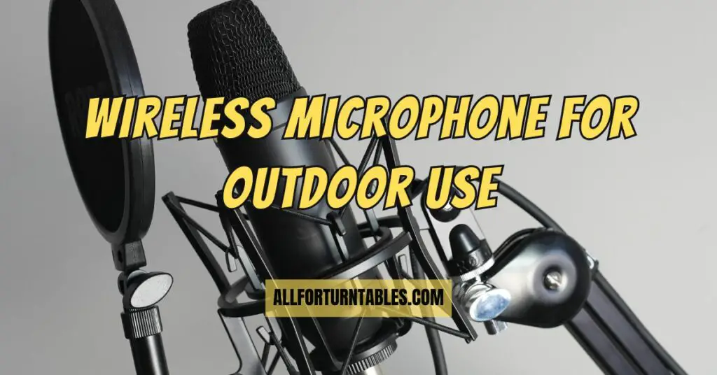 Wireless microphone for outdoor use
