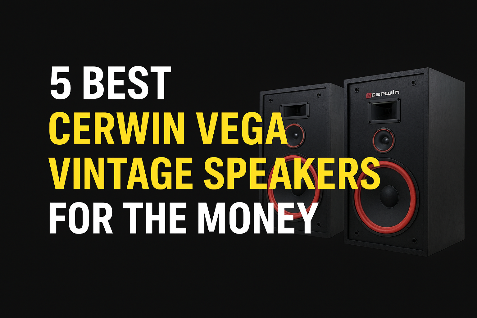 🏆 5 Best Cerwin Vega Vintage Speakers for the Money