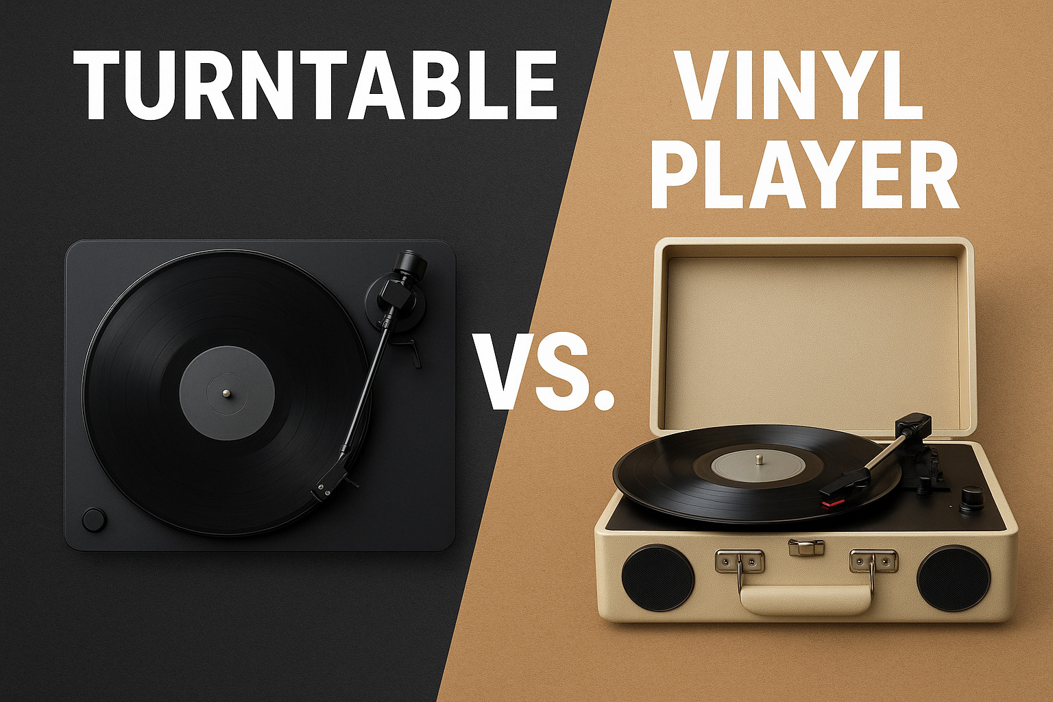 What is the difference between a turntable and a vinyl player?