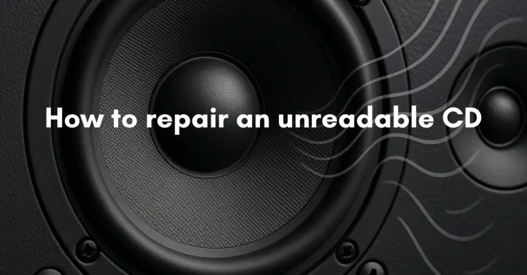 How to repair an unreadable CD