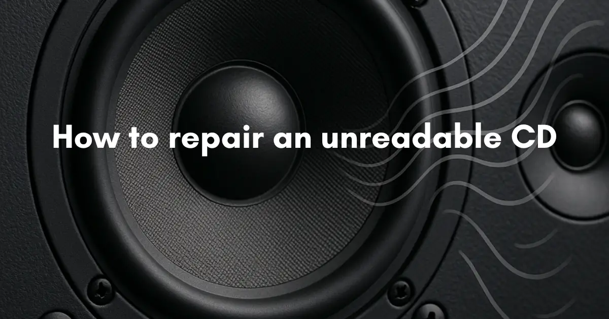 How to repair an unreadable CD