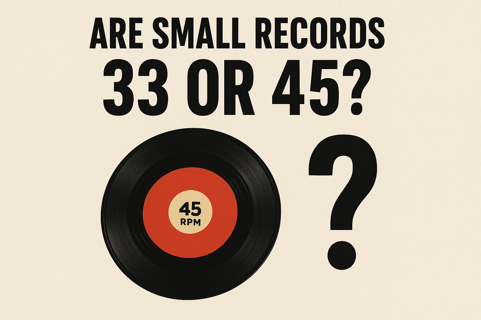 Are Small Records 33 or 45? (The Real Answer Vinyl Beginners Get Wrong)