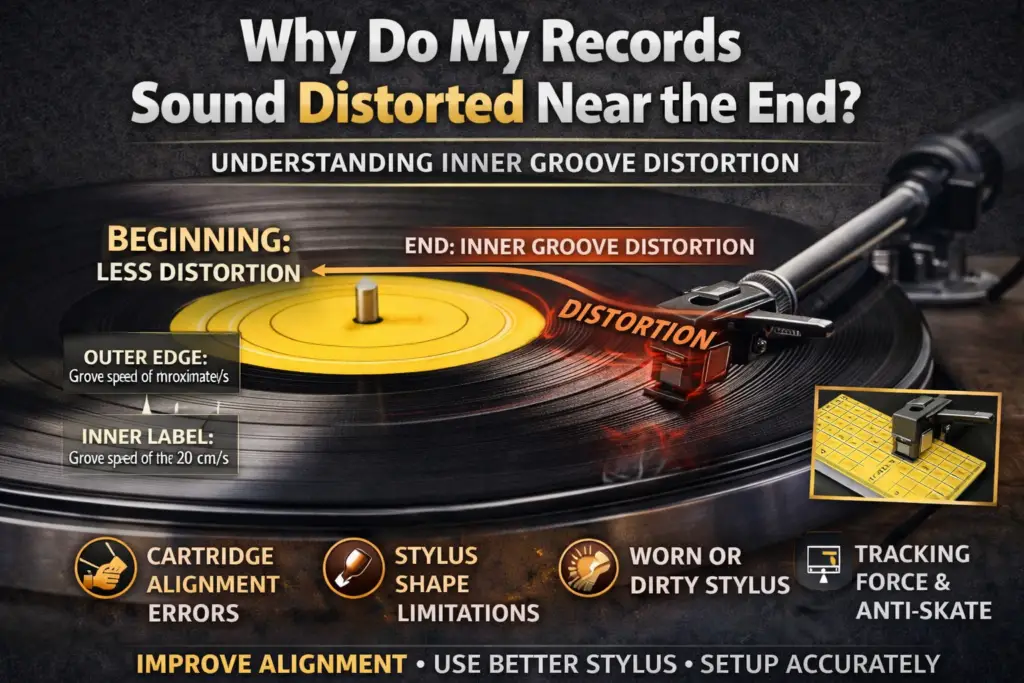 Why Do My Records Sound Distorted Near the End?