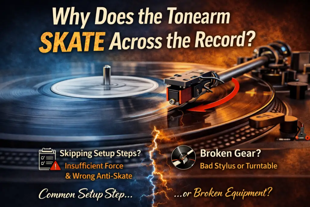 Why Does the Tonearm Skate Across the Record?