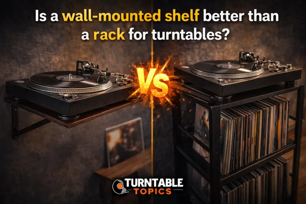 Is a Wall-Mounted Shelf Better Than a Rack for Turntables?