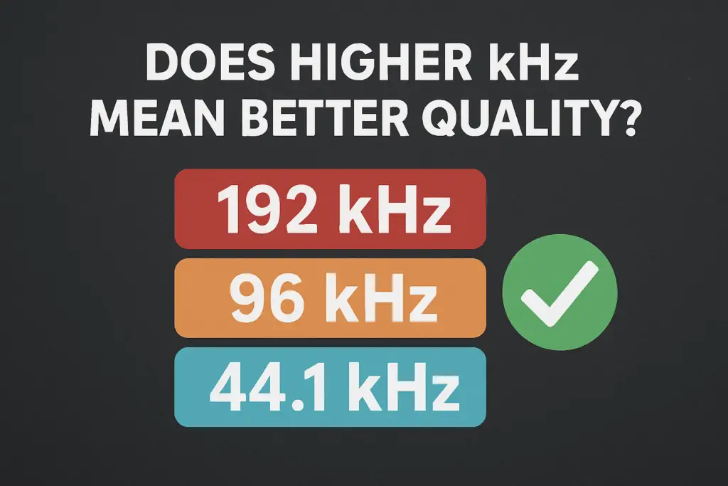 Does Higher kHz Mean Better Quality? The Truth Behind Audio Sample Rates