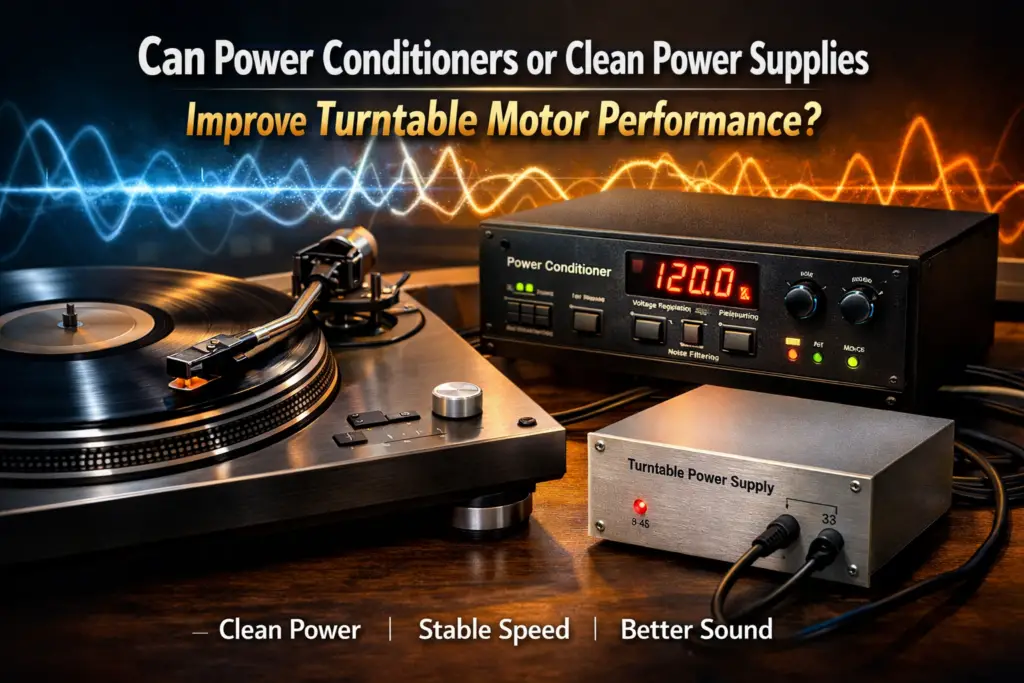 Can Power Conditioners or Clean Power Supplies Improve Turntable Motor Performance?