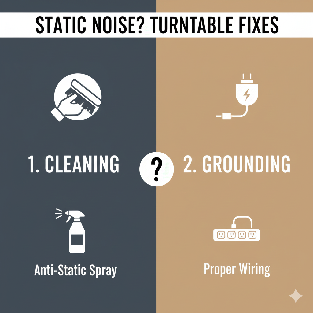 How to Remove Static Noise From a Turntable