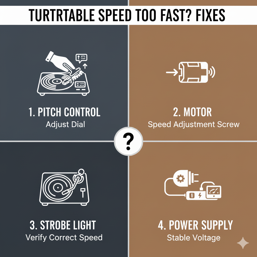 Here's How to Fix a Turntable That Spins Too Fast